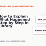 How to Explain What Happened Step by Step in Library Help Conversation English