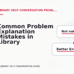Common Problem Explanation Mistakes in Library Help Conversation English