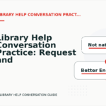 Library Help Conversation Practice: Request and Reply Examples