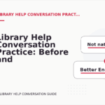 Library Help Conversation Practice: Before and After Corrections