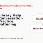 Library Help Conversation Practice: Softening Direct Sentences